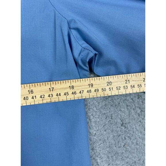 Linden Grey Womens Size M Blue Button Up Long Sleeve Shirt - Picture 7 of 9